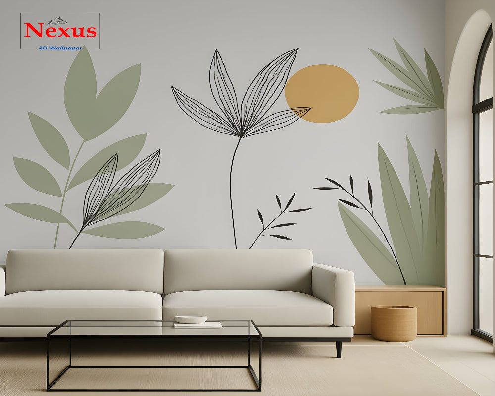 3D Wallpaper Tropical Sunrise Vibes